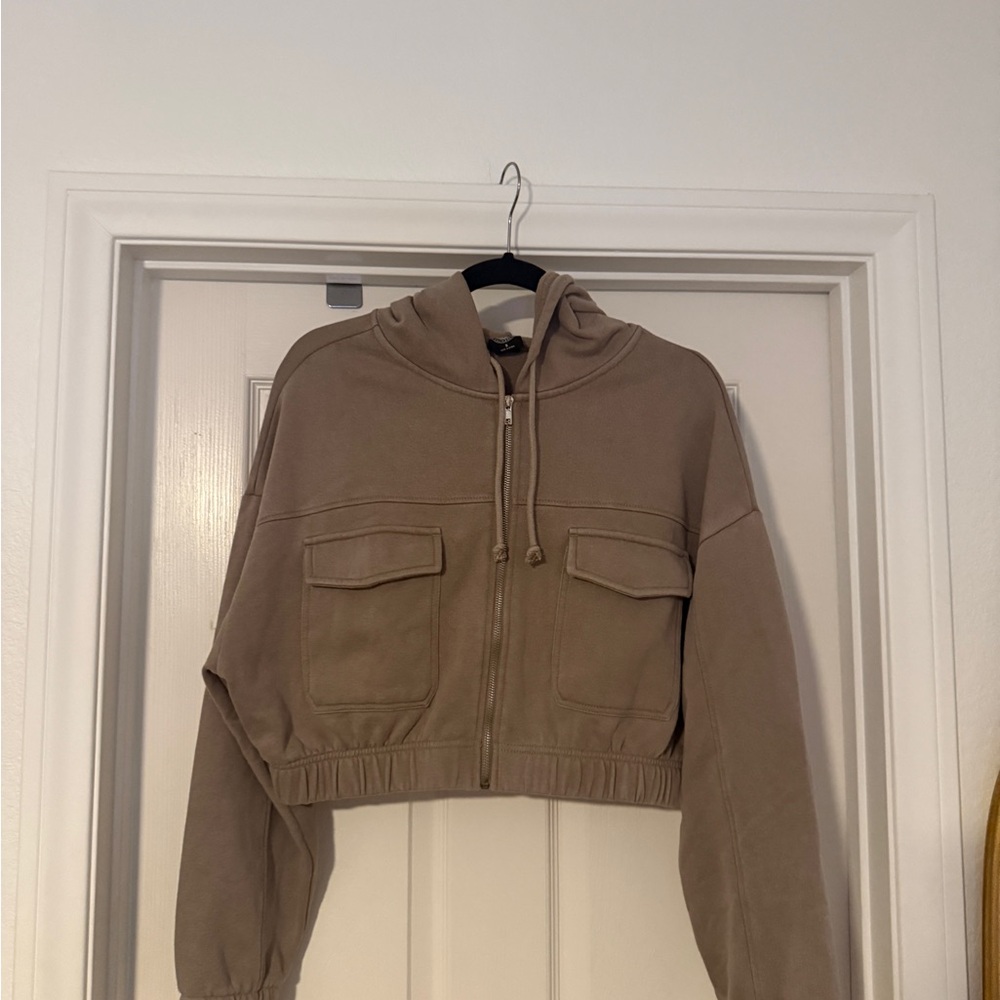 PacSun Women's Utility Cropped Jacket - Brown